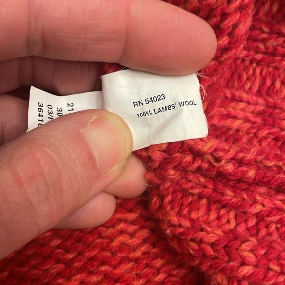 Gap northern isles style turtleneck lambswool sweater medium - Picture 5 of 8